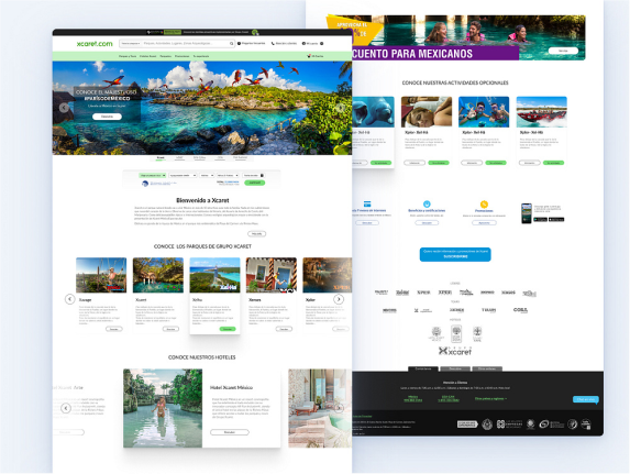 Xcaret Website