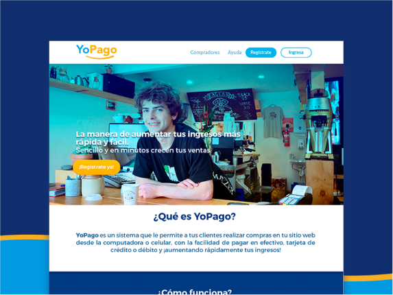 Yopago Landing Page