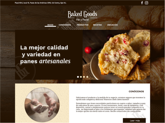 BakedGoods Landing Page