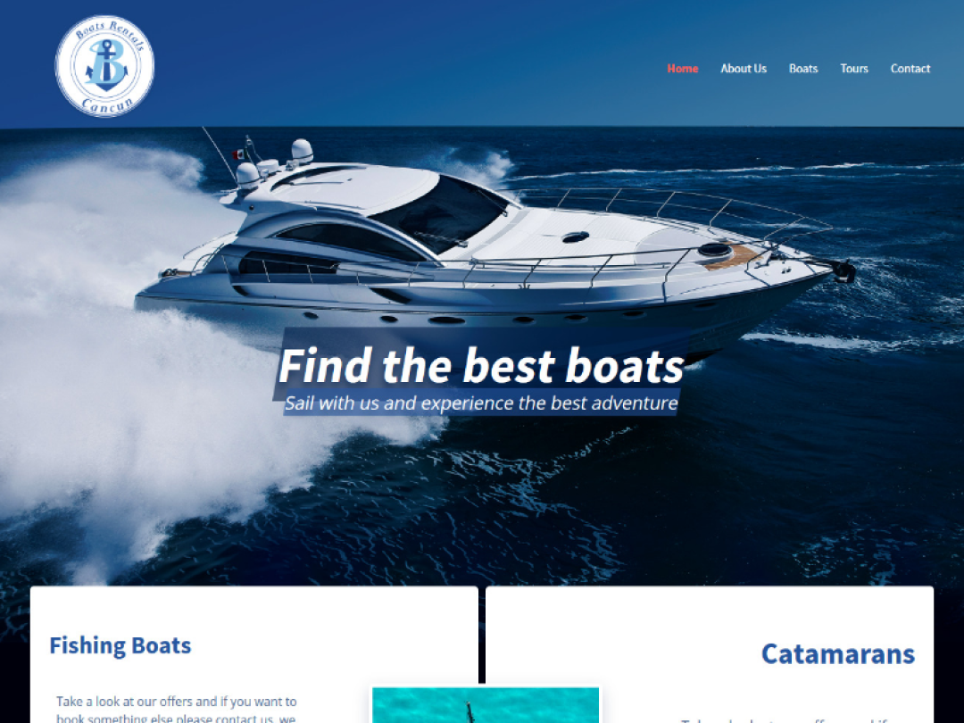 boat rentals cancun website